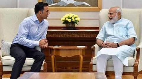 ಮೋದಿ ಭೇಟಿ ಮಾಡಿ 'ಟಾಯ್ಲೆಟ್:ಏಕ್ ಪ್ರೇಮ್ ಕಥಾ' ಚರ್ಚಿಸಿದ ಅಕ್ಷಯ್ ಕುಮಾರ್