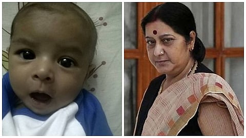 ಪಾಕಿಸ್ತಾನಿ ಮಗು- ವಿದೇಶಾಂಗ ಸಚಿವೆ ಸುಷ್ಮಾ ಸ್ವರಾಜ್