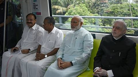 ಮೆಟ್ರೋ ಉದ್ಘಾಟನೆ ನಂತರ ರೈಲಿನಲ್ಲಿ ಪಿಎಂ ಸಂಚಾರ