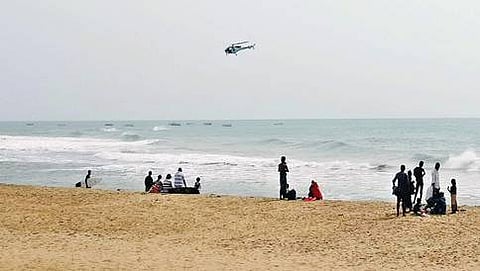 ಕೊವಲಂ ಬೀಚ್ ನಲ್ಲಿ ಶವಕ್ಕಾಗಿ ಹೆಲಿಕಾಪ್ಟರ್ ನಿಂದ ಶೋಧ