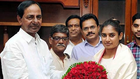 ಮಿಥಾಲಿ ರಾಜ್ ಗೆ ತೆಲಂಗಾಣ ಸರ್ಕಾರದಿಂದ ಸನ್ಮಾನ