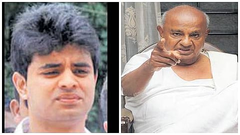 ಪ್ರಜ್ವಲ್ ರೇವಣ್ಣ- ಎಚ್.ಡಿ ದೇವೇಗೌಡ