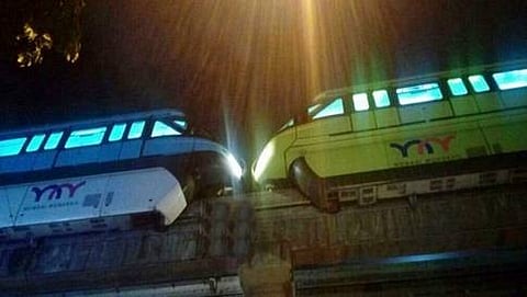 ಮುಂಬೈ: ಒಂದೇ ಹಳಿ ಮೇಲೆ ಮುಖಾಮುಖಿಯಾದ ಮೋನೋ ರೈಲುಗಳು- ತಪ್ಪಿದ ದುರಂತ