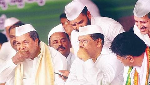 ಸಮಾರಂಭದಲ್ಲಿ ಭಾಗವಹಿಸಿದ್ದ ಸಿಎಂ, ಪರಮೇಶ್ವರ್ ಮತ್ತು ಶಿವಕುಮಾರ್