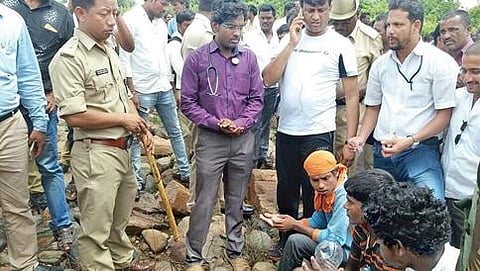 ಎನ್ ಡಿ ಆರ್ ಎಫ್ ನಿಂದ ರಕ್ಷಿಸಲ್ಪಟ್ಟ ಕುರಿಗಾಹಿಗಳು