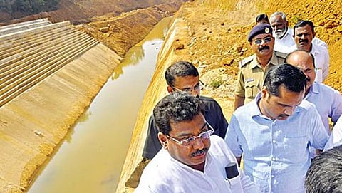 ಕಳಸಾ ಬಂಡೂರಿಗೆ ಭೇಟಿ ನೀಡಿ ಕಳೆದ ವಾರ ಪರಿಶೀಲಿಸಿದ್ದ ಜಲಸಂಪನ್ಮೂಲ ಸಚಿವ ಎಂ.ಬಿ.ಪಾಟೀಲ್