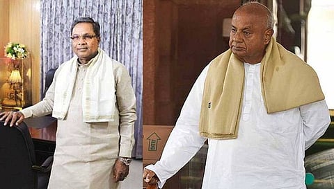 ಮುಖ್ಯಮಂತ್ರಿ ಸಿದ್ದರಾಮಯ್ಯ ಹಾಗೂ ಮಾಜಿ ಪ್ರಧಾನಮಂತ್ರಿ, ಜೆಡಿಎಸ್ ರಾಷ್ಟ್ರಾಧ್ಯಕ್ಷ ಹೆಚ್.ಡಿ. ದೇವೇಗೌಡ