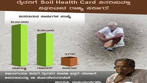 ಕೇಂದ್ರದ ರೈತಪರ ಯೋಜನೆಗಳ ಜಾರಿಯಲ್ಲಿ ವೈಫಲ್ಯ, ರೈತರ ಬಗ್ಗೆ ಸಿಎಂ ಸಿದ್ದರಾಮಯ್ಯ ಬದ್ಧತೆ ಪ್ರಶ್ನಿಸಿದ ಬಿಜೆಪಿ; ಪೋಸ್ಟ್ ವೈರಲ್!