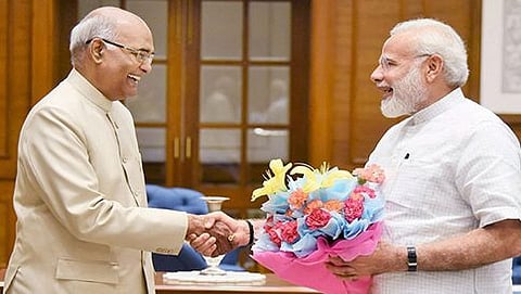 ರಾಷ್ಟ್ರಪತಿ ರಾಮನಾಥ್ ಕೋವಿಂದ್-ಪ್ರಧಾನ ಮಂತ್ರಿ ನರೇಂದ್ರ ಮೋದಿ