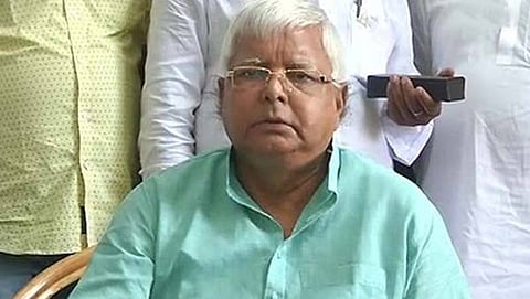 ಆರ್'ಜೆಡಿ ಮುಖ್ಯಸ್ಥ ಲಾಲೂ ಪ್ರಸಾದ್ ಯಾದವ್
