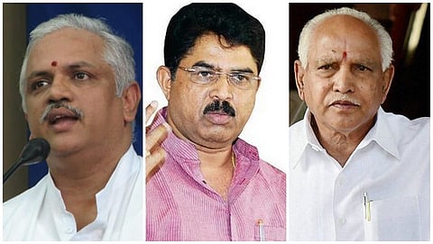 ಸಂತೋಷ್ , ಆರ್ .ಅಶೋಕ್ ಮತ್ತು ಯಡಿಯೂರಪ್ಪ