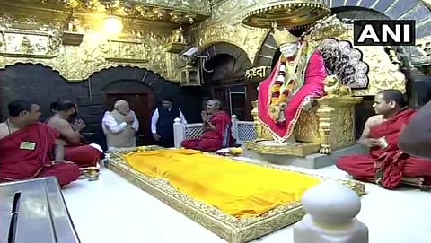 ಸಾಯಿಬಾಬಾ 100ನೇ ಜಯಂತಿ ಸಮಾರೋಪ ಸಮಾರಂಭ: ಶಿರಡಿಗೆ ಭೇಟಿ ನೀಡಿದ ಪ್ರಧಾನಿ ಮೋದಿ