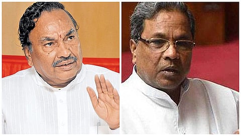 ಈಶ್ವರಪ್ಪ ಮತ್ತು ಸಿದ್ದರಾಮಯ್ಯ
