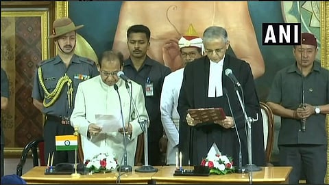 ಪ್ರಮಾಣ ವಚನ ಸ್ವೀಕರಿಸಿದ ಅಜ್ಜಿ ಕುಟ್ಟಿರ ಸೋಮಯ್ಯ ಬೊಪಣ್ಣ