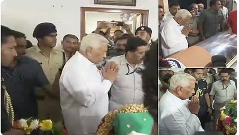 ರಾಜ್ಯಪಾಲ ವಜೂಭಾಯಿ ವಾಲಾ ಅವರಿಂದ ಅಂತಿಮ ದರ್ಶನ