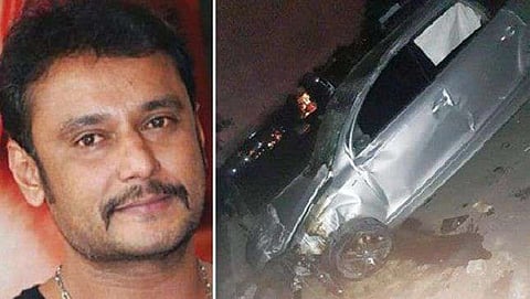 ನಟ ದರ್ಶನ್ ಕಾರು ಅಪಘಾತ