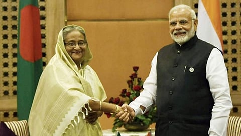ಶೇಖ್ ಹಸೀನಾ ಹಾಗೂ ಪ್ರಧಾನಿ ಮೋದಿ (ಸಂಗ್ರಹ ಚಿತ್ರ)