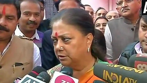 ರಾಜಸ್ಥಾನ ಮುಖ್ಯಮಂತ್ರಿ ವಸುಂದರಾ ರಾಜೇ