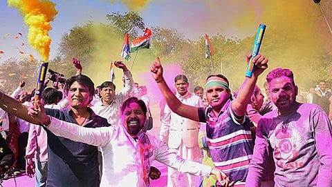 ಕಾಂಗ್ರೆಸ್ ಕಾರ್ಯಕರ್ತರ ಸಂಭ್ರಮ
