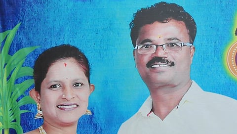 ಬಿಜೆಪಿ ಕಾರ್ಪೊರೇಟರ್ ರೇಖಾ ಮತ್ತು ಅವರ ಪತಿ ಕದಿರೇಶ್ (ಸಂಗ್ರಹ ಚಿತ್ರ)