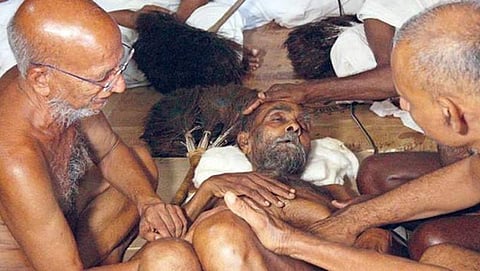 ತ್ಯಾಗಮೂರ್ತಿಯ ಮಹಾಮಜ್ಜನಕ್ಕೂ ಮುನ್ನ ದೇಹ ತ್ಯಾಗ ಮಾಡಿದ ಜೈನಮುನಿ
