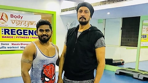 ತಮ್ಮ ತರಬೇತುದಾರ ಜೀತ್ ದೇವಯ್ಯ ಜೊತೆ ನಟ ಸುದೀಪ್