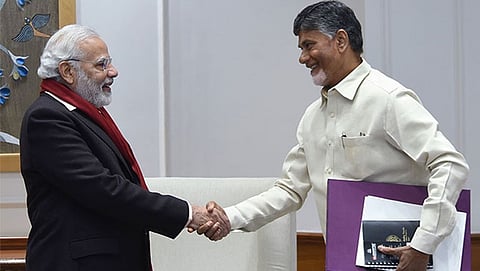 ಪ್ರಧಾನಿ ಮೋದಿ - ಚಂದ್ರಬಾಬು ನಾಯ್ಡು
