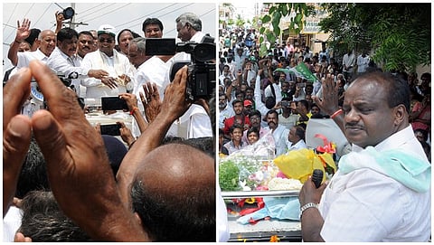 ಚಾಮುಂಡೇಶ್ವರಿಯಲ್ಲಿ ಸಿದ್ದರಾಮಯ್ಯ-ಎಚ್.ಡಿಕೆ ಬಿರುಸಿನ ಪ್ರಚಾರ
