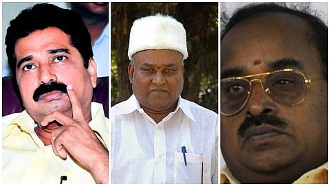 ಹರತಾಳು ಹಾಲಪ್ಪ, ಕಟ್ಟಾ ಸುಬ್ರಮಣ್ಯ ನಾಯ್ಡು ಮತ್ತು ಎಸ್ ಎನ್ ಕೃಷ್ಣಯ್ಯ ಶೆಟ್ಟಿ