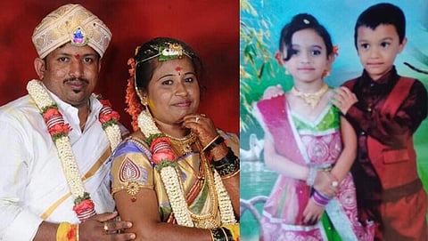 ನವ ದಂಪತಿ ಹಾಗೂ ಮಕ್ಕಳು