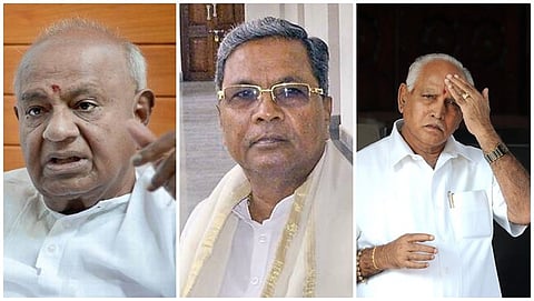 ದೇವೇಗೌಡ, ಸಿದ್ದರಾಮಯ್ಯ ಮತ್ತು ಯಡಿಯೂರಪ್ಪ