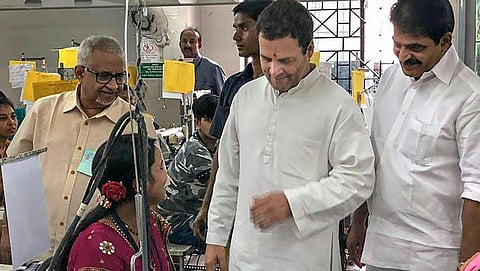 ಗಾರ್ಮೆಂಟ್ ಫ್ಯಾಕ್ಟರಿಯಲ್ಲಿ ರಾಹುಲ್ ಗಾಂಧಿ