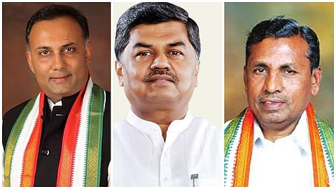 ದಿನೇಶ್ ಗುಂಡೂರಾವ್, ಬಿ,ಕೆ ಹರಿ ಪ್ರಸಾದ್ ಮತ್ತು ಕೆ.ಎಚ್ ಮುನಿಯಪ್ಪ