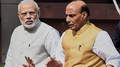 ಪ್ರಧಾನಮಂತ್ರಿ ನರೇಂದ್ರ ಮೋದಿ ಹಾಗೂ ಗೃಹ ಸಚಿವ ರಾಜನಾಥ್ ಸಿಂಗ್ (ಸಂಗ್ರಹ ಚಿತ್ರ)