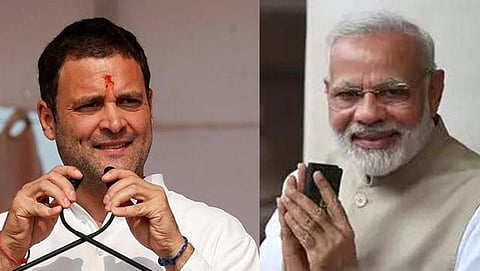 ಕಾಂಗ್ರೆಸ್ ಅಧ್ಯಕ್ಷ ರಾಹುಲ್ ಗಾಂಧಿ, ಪ್ರಧಾನಮಂತ್ರಿ ನರೇಂದ್ರ ಮೋದಿ