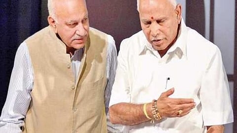ಯಡಿಯೂರಪ್ಪ ಜೊತೆ ಎಂಜೆ ಆಕ್ಬರ್