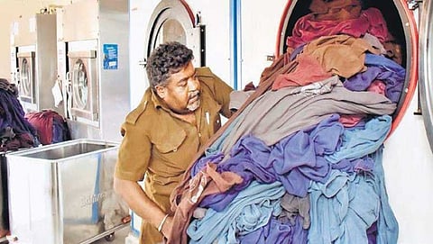 ಶಾಂತಿನಗರದಲ್ಲಿರುವ ಲಾಂಡ್ರಿ ಘಟಕ