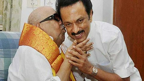ಎಂ ಕರುಣಾನಿಧಿ, ಎಂ ಕೆ ಸ್ಟಾಲಿನ್(ಸಂಗ್ರಹ ಚಿತ್ರ)