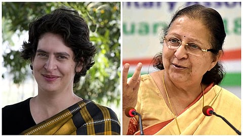 ಪ್ರಿಯಾಂಕಾ ಗಾಂಧಿ ಮತ್ತು ಸುಮಿತ್ರಾ ಮಹಾಜನ್