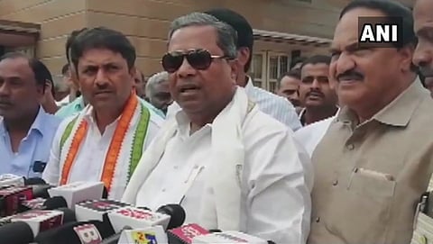 ಸುದ್ದಿಗಾರರೊಂದಿಗೆ ಸಿದ್ದರಾಮಯ್ಯ