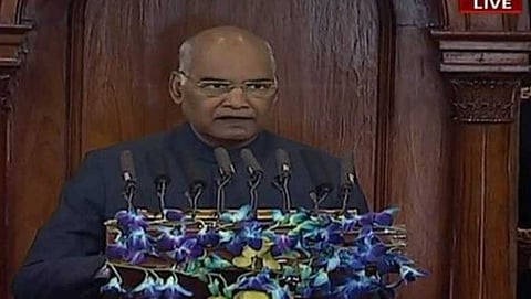 ಕೇಂದ್ರ ಬಜೆಟ್ ಅಧಿವೇಶನ ಆರಂಭ: ಮೋದಿ ಸರ್ಕಾರ ನವ ಭಾರತ ನಿರ್ಮಾಣಕ್ಕಾಗಿ ದುಡಿಯುತ್ತಿದೆ- ರಾಷ್ಟ್ರಪತಿ ಕೋವಿಂದ್