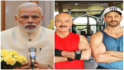 ಪ್ರಧಾನಿ ಮೋದಿ, ರಾಕೇಶ್ ರೋಷನ್, ಹೃತ್ತಿಕ್ ರೋಷನ್
