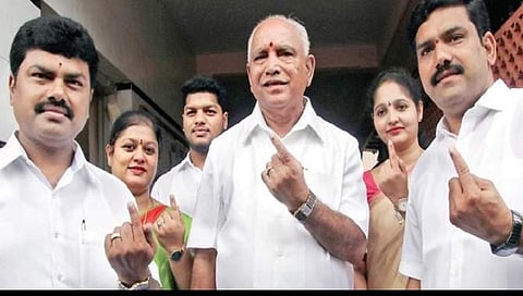 ಬಿಎಸ್ ಯಡಿಯೂರಪ್ಪ ಕುಟುಂಬಸ್ಥರು(ಸಂಗ್ರಹ ಚಿತ್ರ)
