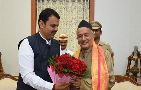 ರಾಜ್ಯಪಾಲರೊಂದಿಗೆ ಮುಖ್ಯಮಂತ್ರಿ ದೇವೇಂದ್ರ ಫಡ್ನವೀಸ್