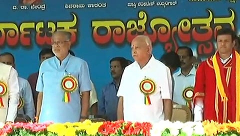 ಸಿಲಿಕಾನ್ ಸಿಟಿಯಲ್ಲಿ ಕನ್ನಡದ ಕಂಪು: ಧ್ವಜಾರೋಹಣ ನೆರವೇರಿಸಿದ ಸಿಎಂ ಯಡಿಯೂರಪ್ಪ