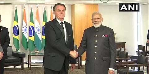 ಜೈರ್ ಮೆಸ್ಸಿಯಾಸ್ ಬೋಲ್ಸನಾರೊ - ನರೇಂದ್ರ ಮೋದಿ