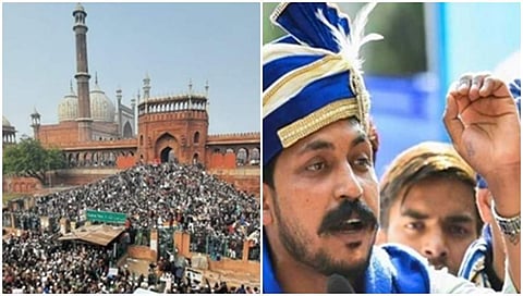 ಜಾಮಾ ಮಸೀದಿ ಬಳಿ ಪ್ರತಿಭಟನೆ, ಚಂದ್ರಶೇಖರ್ ಅಜಾದ್