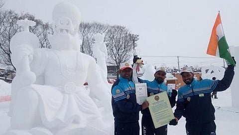 ಮಂಜಿನಲ್ಲಿ ವರಾಹಾವತಾರ ಸೃಷ್ಟಿ