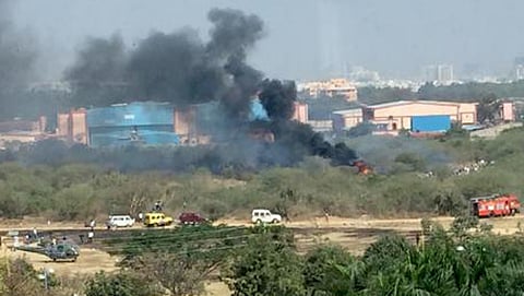 ಎಚ್ಎಎಲ್ ನಲ್ಲಿ ವಿಮಾನ ಪತನ