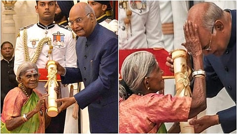 ಸಾಲುಮರದ ತಿಮ್ಮಕ್ಕ-ರಾಮನಾಥ ಕೋವಿಂದ್